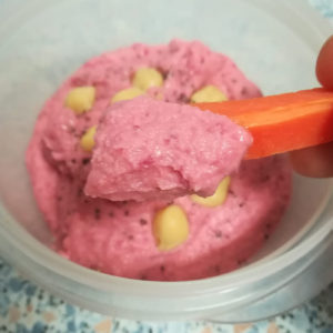Receta Hummus Remolacha Crudités Zanahoria Dip