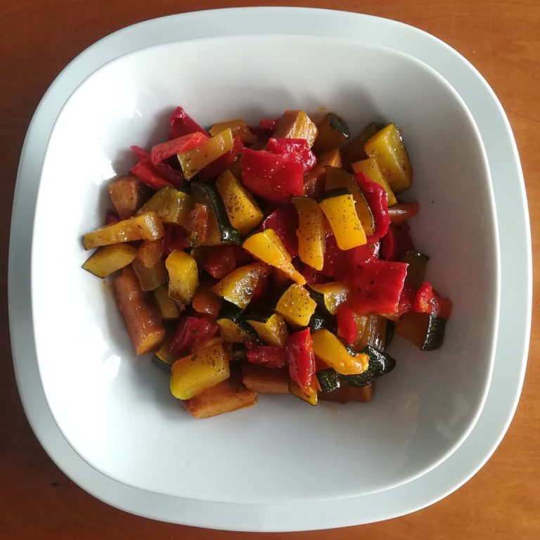 Seitán con verduras